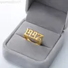 Goth Birth Year Rings For Women Stainless Steel Gold Color Ring 2022 Trend Female Male Jewerly Birthday Day Gift Anillos mujer L220813