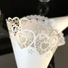 Party Decoration 50pcs Laser Cut Love Heart Lace Laying Candy Wedding Favors Confetti Cones Paper Cone Supplies Giftb