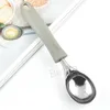 Aço Inoxidável Sorvete Colher Punho Plástico Sobremesa Bolo Scoop Fruit Melancia Pitaya Ball Scoop Cozinha De Cozinha De Mesa De Mesa De Mesa BLH6372 TYJ