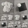 Other Fashion Accessories Diy Part Self-Adhesion Camellia Flower Stick On Bag Or Card For C Boutique Packing Drop Delivery 2021 Jvbhi