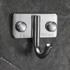 Hooks & Rails Sliver 304 Stainless Steel Thickening Perforated Single Hook For Kitchen Fitting Room Robe Livingroom Accessories