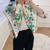 Fashion Women Summer Scarf Designer Silk Scarf Luxe Bloembrief Hand Borduurde 90 bij 90 cm sjaal Kleine vierkanten Hoge kwaliteit Turbans