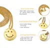 Charm Fashion Men Women Smiling Face Pendant Necklaces Design 70cm Long Chain Love Life Jewelry Mens Necklace Gift222P