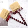 Professional Barber Hair Cutting Neck Duster Brush For Salon Broken Sweep Cleaning Wooden Handle Hairbrush Tool