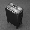 Koffers verhaal 606 spinner aluminium reiskoffer 20 "24" 28 "check in rollende bagagetassen op wielensuitcases