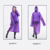 Giacca impermeabile Impermeabile in PVC trasparente per donna Uomo Bambini Ragazza Ragazzo Poncho Rainwear Cappotto antipioggia con cappuccio da viaggio all'aperto