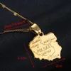 Hänge halsband guldfärg Polska Maphängen Halsband för kvinnor i Polen Chain Jewelrypendant