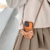 Handyhüllen im neuen Stil mit Rautenhintergrund für iPhone 13promax 12 11 7P mit Schleife, Brieftaschen-Schutzhülle kann seitlich aufgehängt werden