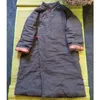 Damskie Down Parkas Kobiety Zima Pościel Wyściełany Długi Płaszcz Odzieży Odzieży Patchwork Ladies Vintage Luźny Topcoat Kobiet 2022 Ciepłe