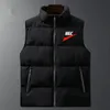 Modemärke Vest Autumn Winter New Men Cotton Vest Jacket Letter Print ärmlös ner Waistcoat Manlig Casual Coat