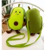 Nieuwe pluche poppen avocado zachte gevulde vruchten cartoon pluche toys mulit stijl schoudertas munt portemonnee voor kinderen cadeau FY7922