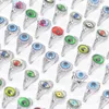 Bulk Lots 50pcs Colorful Devil Eye Gothic Punk Vintage Rings For Women Men Fashion Charm Party Gift Finger Jewelry Accessories Who9064906
