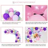 136 pezzi Arco per palloncini unicorno Decorazioni per la prima festa di compleanno Bambini Globo Baby Shower Girl Palloncini gonfiabili in lattice Kit ghirlanda 220329