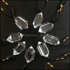 Arts et artisanat Cadeaux d'art Maison Jardin Cristal Naturel Quartz Bijoux Pendentif Collier Obélisque Baguette Pierre de Guérison Drop Livraison 2021 Om9I