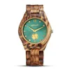 Montres-bracelets De Luxe Femmes En Bois Montre Solide Zèbre Ébène Rouge Bois De Santal Vintage Casual Plein Bois Quartz Montre-Bracelet Mâle Reloj De MaderaWrist