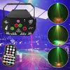 Aurora Pattern Disco Laser Listing светодиодный светодиод Deam Disco Lames Stage Lamp USB Power Voice Control Projection Party Light Wedding День рождения