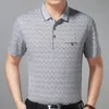 Véritable poche musculation à manches courtes Polo hommes Argyle Polos été Pol t-shirts hommes robe Poloshirt Jersey 7198 220420