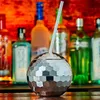 Disco Flash Ball Cocktail Cup Nightclub Bar Party Flashlight Straw Wine Glass Drinking Syrup Tea Bottle