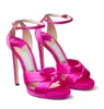 Zarif gelinlik rosie platform sandaletler ayakkabı lady inci ayak bileği kayış lüks markalar yaz yüksek topuklu kadınlar yürüyüş fransa paris tasarım