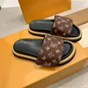 Pool Pillow Comfortable Sandals Luxury Sunset Slide Slippers Men's And Women's Nylon Leather Fashion Sandals High Quality Beach Slippers With Box NO356