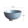 Set of 4 Japanese Traditional Ceramic Dinner Bowls 4.5inch 300ml Porcelain Rice Bowls with Gift Box Dinnerware Set Gift 220418