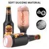 OLO Soft Ora Pussy Real Vagina Sex Toys for Men Gift Manual Male Masturbator Erotic Toy Portable Beer Bottle 18 Adult Products 220601