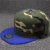 Justerbar unisex baseball cap mode colorblock camouflage camo casquette hatt sommar sol skärm avslappnad