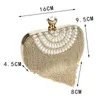 Borse da sera Gloig Moda Donna Nappa Borse da sera Diamanti In rilievo Frizione Borsa da sposa Borsa a tracolla Laides Case 220516