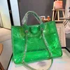 Designer- mulheres vintage bolsas clássicas bolsas de praia transparente geléia cor sólida mini flap sacos mensageiro corssbody bolsa de ombro 39cm