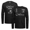 T-shirt da corsa F1 Formula 1 Tute da auto da uomo Le uniformi sportive casual della squadra girocollo possono essere personalizzate240w