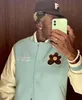 Men's Jackets Luxury Men Blue Golf Flower Le Fleur Tyler The Creator Varsity Coats & / Down Cotton Warm Winter #M2