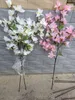 Fiori artificiali grandi fiori di ciliegio lunghi 46 pollici / 120 cm Bougainvillea speetabilis può essere utilizzato per decorare giardini nuziali e centri commerciali