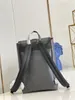 Роскошный рюкзак Saumur, мужская сумка на плечо, монограмма Eclipse Canvas, черный M45913, женские универсальные сумки, спортивные сумки для путешествий на открытом воздухе, 27-42-13 см с мешком для пыли
