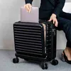 Zoll-Trolley-Gepäck, Reisekoffer, Business-Kabine, rollender Handgepäckkoffer mit Laptop-Tasche, Spinner-Räder, Box, modisch, J220708, J220708