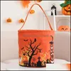 Other Event Party Supplies Festive Home Garden New Halloween Basket Glowing Dhsdd