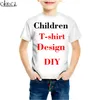 Family Fitted 3D Print DIY Personalized Design Children T Shirt Own Image P o Singer Star Anime Boy Girl Casual Tops 220707