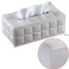 Febhome Face Tissue Box Cover Pu Leather Home Office Hotel Car Rectangular Container Towel Napkin Napkin Paper Napkin Paper Box Box Holder