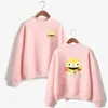 Luvtröjor herr Smiling Friends Anime Trucksuit Mode Tunn Crewneck Unik Pullover Casual Sweatshirt Smile Turtlenecks