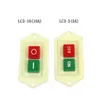 Interruttore LC3-5 5A ON-OFF LC3-10 10A I/O Rosso Verde Start Stop Pulsante di alimentazione 2 posizioni Starter Foratura Taglio MachineSwitch