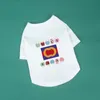 夏のユニセックス犬の服猫ベストプリントTシャツデザイナーブランドペットサプライGスモールドッグセーター用衣類sumsum G2206223z