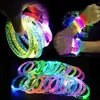 12pcs Flash LED Party Armband Schmuck Armband Danz Disco Bangle Leuchten Sie Karneval Neon Hochzeits Geburtstag Cosplay Halloween Weihnachten