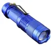 7W 300lm 3 Modlar Mini Q5 LED Fenerti Torch Taktik lamba Ayarlanabilir Focus Zoomable Işık