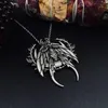 Pendant Necklaces Gothic Moth Necklace Deaths Head Hawk Insect Witch Charm Chain Women Men Party JewelryPendant