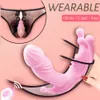 Clits Massage Remote Control Rabbit Wearable Panties Vibrator Vagina Clitoris Stimulation anus sucking Sex Toys for Woman Masturba3799943