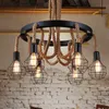 Подвесные лампы ретро свет промышленные клетки керосиновые лампы Hanglampen Loft Loft American Style Metal Matchshade Shints