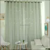 Curtain Window Treatments Home Textiles Garden Hollow Star Thermal Insated Blackout Curtains For Living Room Bedroom Blinds Stitched With