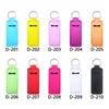 Candy Color Neoprene Lipstick Holder Keychain Pendant Outdoor Travel Portable Chapstick Cover Key Chain Lipstick Sleeve Keyring