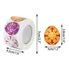 Подарочная упаковка 500pcs/Roll Пасхальные наклейки с яйцом многоцветная клея