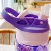 Bottiglie d'acqua per bambini Acqua Sippy Coppa Care creativa Coppa per alimentazione per neonati con cannucce per bambini portatili per esterno