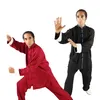 Мужские трексуиты Wu Shu Tai Chi Обучение Университет мужские Хлопковые льняные Летние Китайский KUNGFU Костюмы Женщины Боевые Искусства Производительность Одежда Топ   Брюки